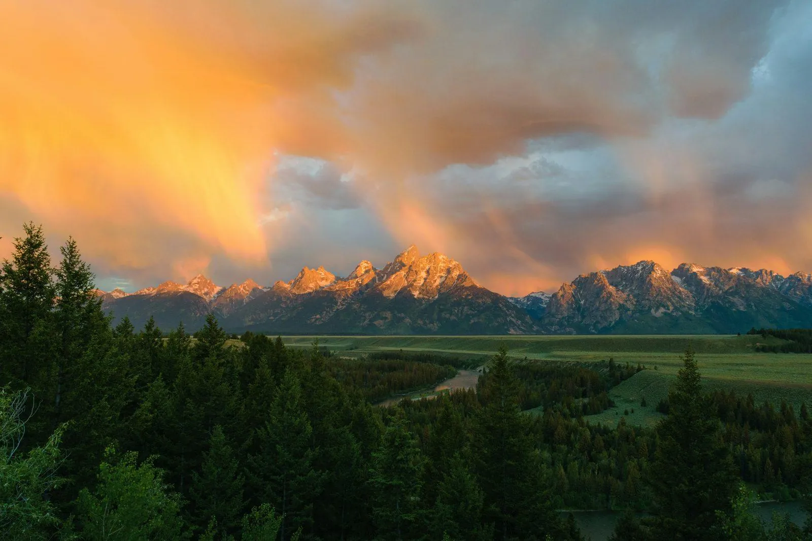 Górski krajobraz Wyoming